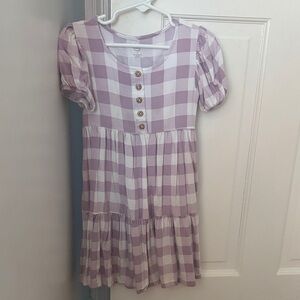 Wonder Nation Purple Checkered Dress